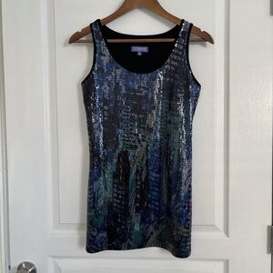 Vivienne Tam Tank Top Tunic Small Sequin